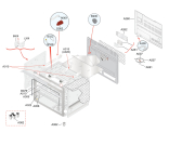 Схема №1 EKK945ABOX с изображением Элемент корпуса для электропечи Aeg 4055243234