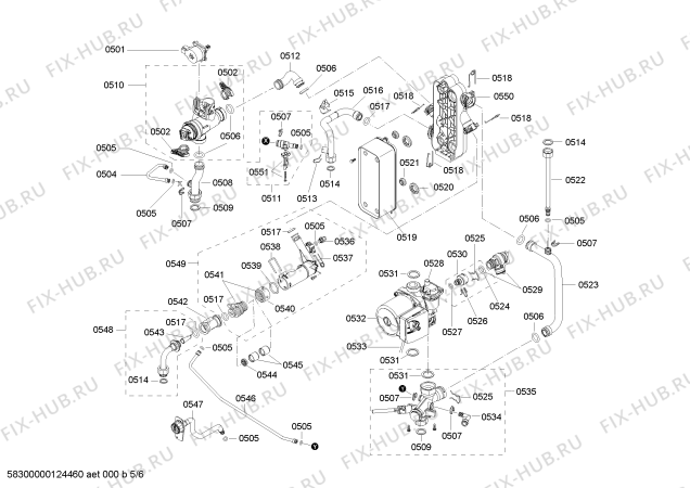 Схема №6 B1RDW2422H с изображением Плата для электроводонагревателя Bosch 00643828