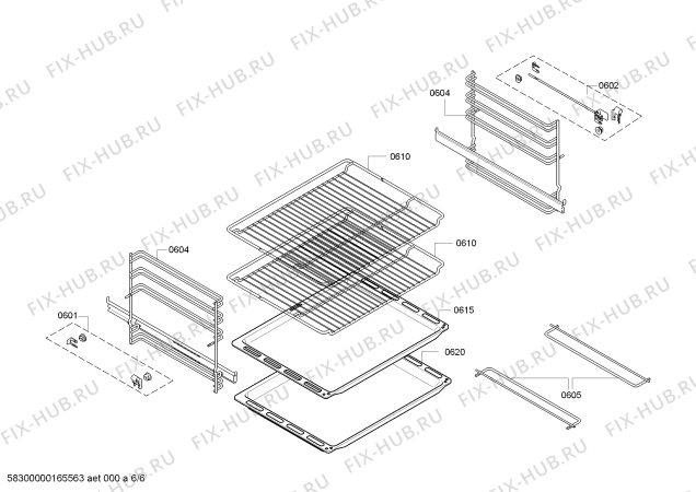 Схема №3 B85P62N3MC с изображением Противень для плиты (духовки) Siemens 00688552