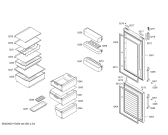 Схема №2 3KF6664X с изображением Дверь для холодильной камеры Bosch 00712589