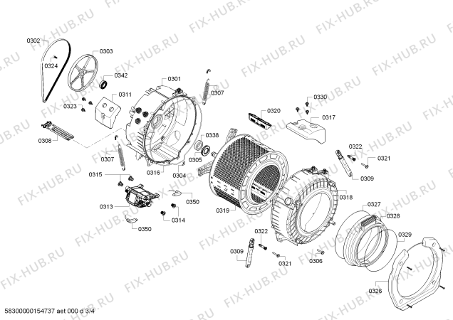 Схема №3 3TI60081A ti-s 800 с изображением Модуль управления для стиральной машины Bosch 00704258