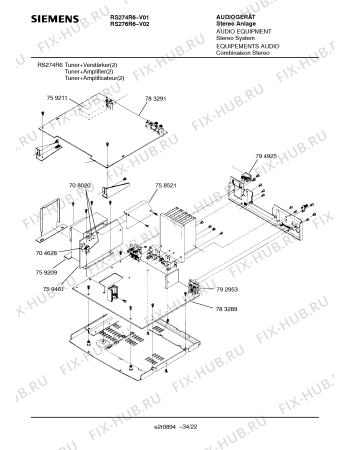 Схема №14 RS274R6 с изображением Интегрированный контур для телевизора Siemens 00794927