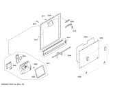 Схема №3 SMV53E00TC с изображением Передняя панель для электропосудомоечной машины Bosch 00673800