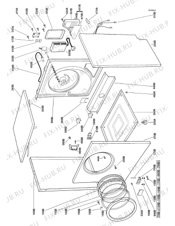 Взрыв-схема посудомоечной машины Frigidaire DK5131 - Схема узла Section 1