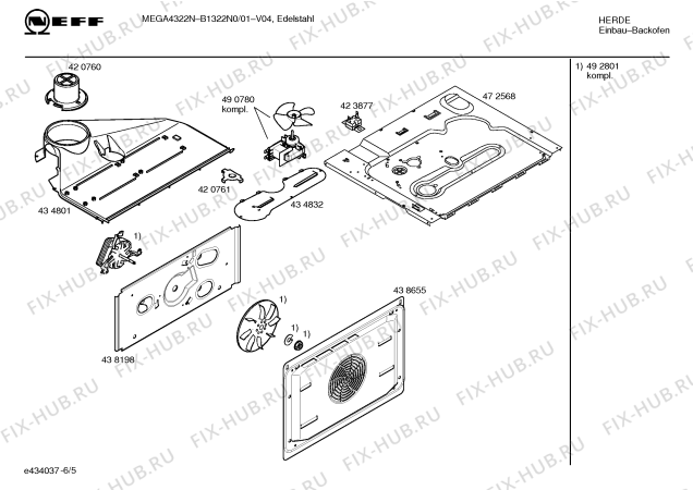 Схема №2 B1322N0 MEGA4322N с изображением Инструкция по эксплуатации для плиты (духовки) Bosch 00589917
