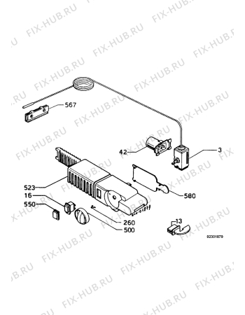 Взрыв-схема холодильника Zanussi Z2143T - Схема узла Thermostat