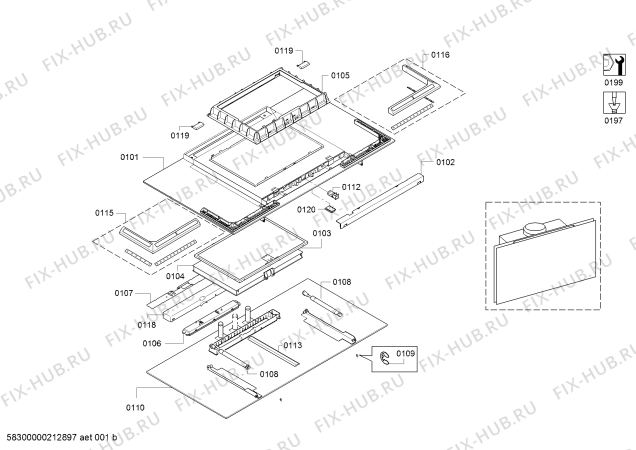 Схема №2 AW271192 Gaggenau с изображением Инструкция по установке/монтажу для вентиляции Bosch 18024819