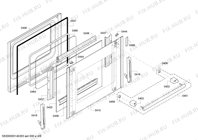 Схема №5 HB65AR620S H.SE.PY.L3D.IN.GLASS.S2a.N.E3_C/// с изображением Переключатель для плиты (духовки) Siemens 00616108