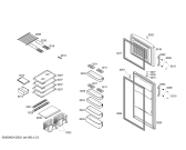 Схема №3 BD2664TM с изображением Дверь для холодильной камеры Bosch 00244958