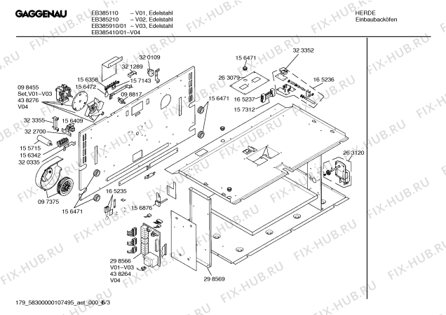 Схема №4 EB385410 с изображением Плата для электропечи Bosch 00421383