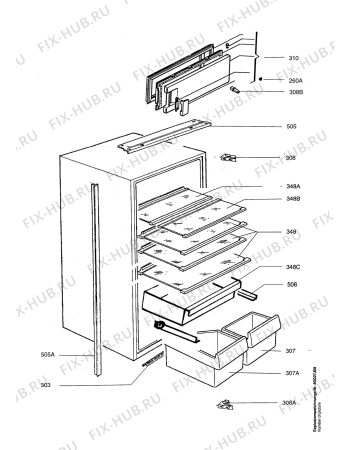 Схема №1 SK81205I с изображением Сосуд для холодильной камеры Aeg 2042473054