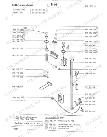 Схема №1 LAV480 с изображением Рукоятка для составляющей Aeg 8996451895503