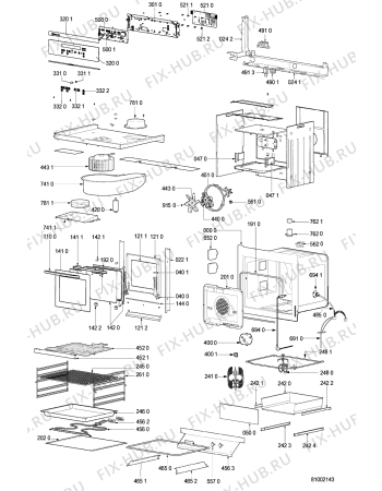 Схема №1 BPH 3013 R IN с изображением Электрорефлектор для плиты (духовки) Whirlpool 481246638066