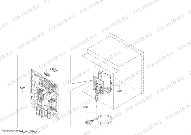 Взрыв-схема плиты (духовки) Bosch HBG632BS1Y - Схема узла 04