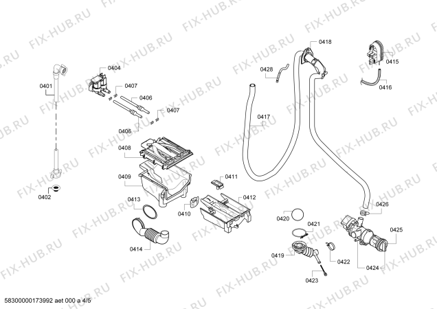 Схема №4 CM082K0TR Super 7 с изображением Панель управления для стиралки Bosch 00749043