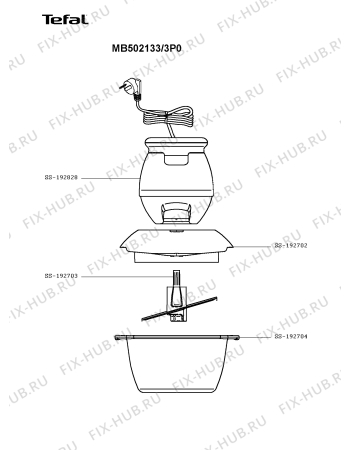 Схема №1 MB502241/3P0 с изображением Резак для электрокофеварки Tefal SS-192703