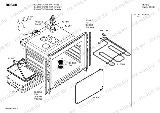 Схема №5 HEN206FCC с изображением Панель управления для духового шкафа Bosch 00359971