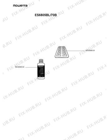 Взрыв-схема кофеварки (кофемашины) Rowenta ES6805BL/70B - Схема узла BP003406.7P4