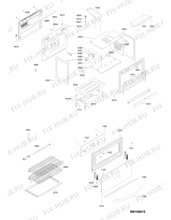 Схема №2 ACM 931 WH с изображением Шланг для духового шкафа Whirlpool 480121101939