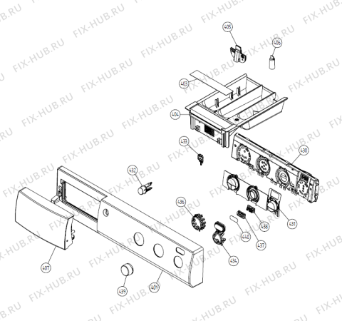 Схема №1 W6362 AU   -Titanium (900003183, WM25.3) с изображением Блок управления для стиралки Gorenje 267817