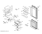 Схема №2 KGN39XV3AR Bosch с изображением Дверь для холодильной камеры Bosch 00778127