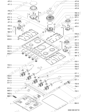 Схема №1 AKM 373/WH с изображением Труба для плиты (духовки) Whirlpool 481236058511