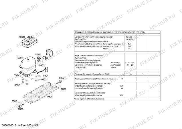 Схема №2 KGV33V40 с изображением Дверь для холодильной камеры Bosch 00245334