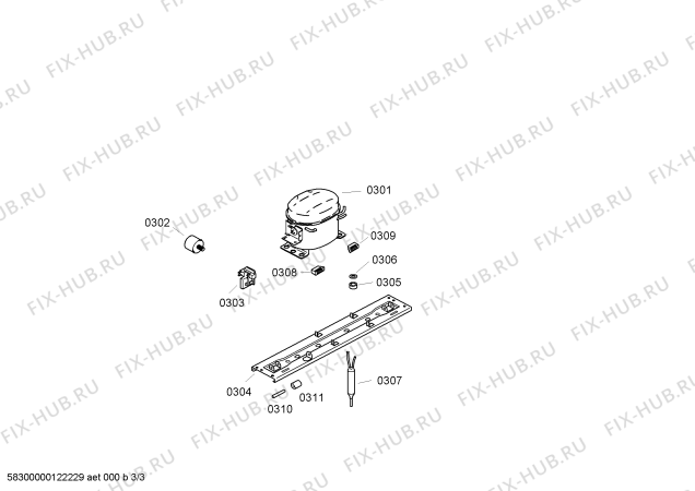 Схема №3 KKV21327TI с изображением Стеклянная полка для холодильника Bosch 00667650