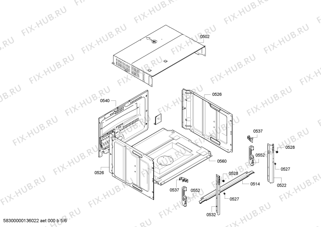 Схема №2 HBC36D723 с изображением Панель управления для плиты (духовки) Bosch 00672207