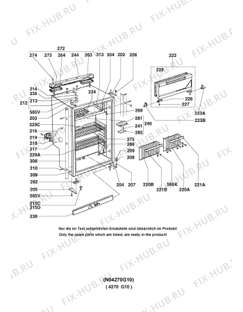 Взрыв-схема холодильника Electrolux RM4271NDM - Схема узла Housing 001