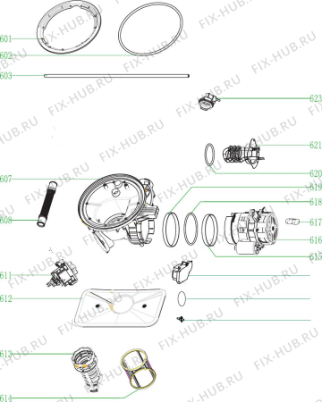 Схема №5 DEDW645SI с изображением Ящичек для электропосудомоечной машины DELONGHI DAU1590970