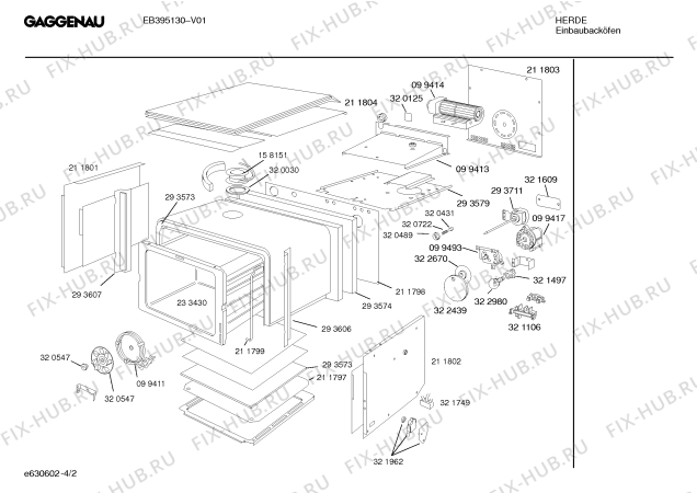 Схема №3 EB395130 с изображением Терморегулятор для плиты (духовки) Bosch 00293711