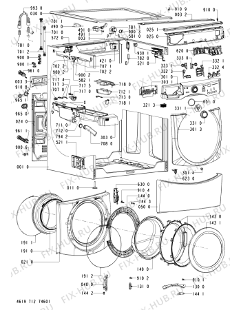 Схема №2 732 WT-CR с изображением Всякое для стиральной машины Whirlpool 480111103197