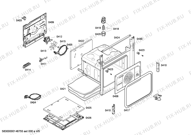 Схема №4 FRS3010GTL с изображением Кабель для духового шкафа Bosch 00650871