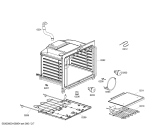 Схема №1 HES255U с изображением Стеклокерамика для духового шкафа Bosch 00241152