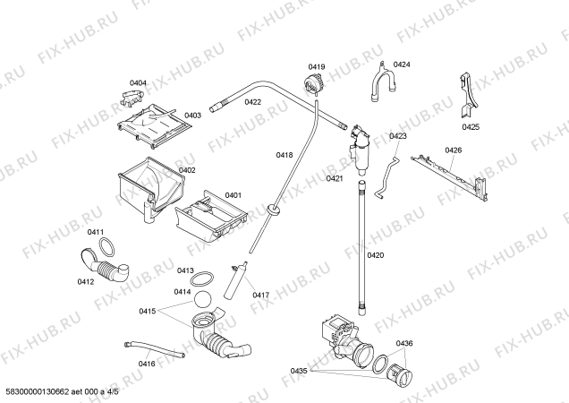 Взрыв-схема стиральной машины Bosch WAE28191 Bosch Maxx 6 - Схема узла 04