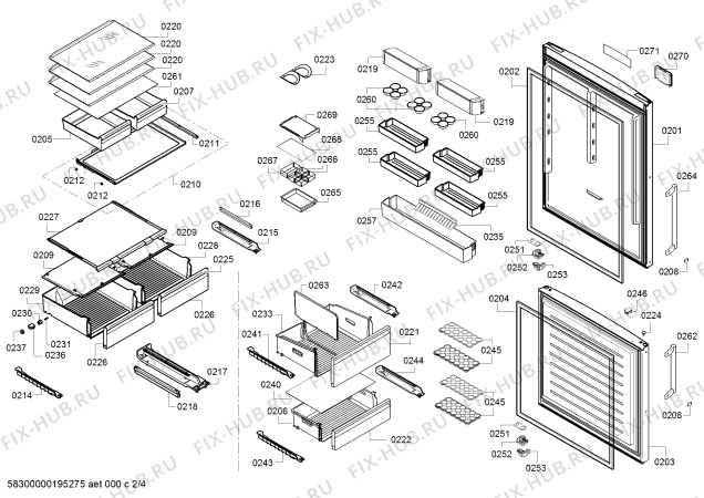 Схема №4 BD3086I3AN PROFILO с изображением Изоляция для холодильника Bosch 00715624