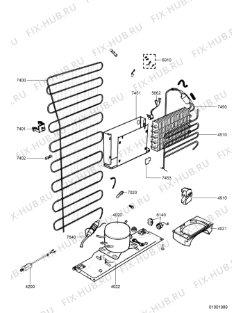 Схема №3 ARC 4020/IX с изображением Фитинг для холодильника Whirlpool 480132100935