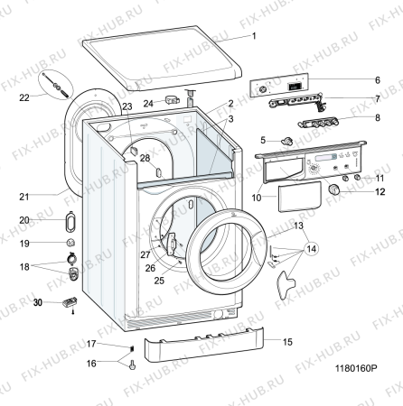 Схема №2 IWD6105EUCOLL (F076367) с изображением Пластинка для стиральной машины Indesit C00293301