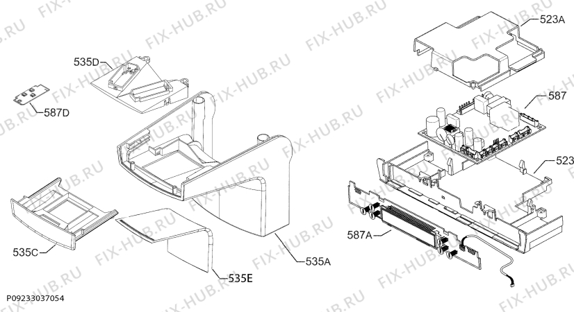 Схема №1 SKZ91400C0 с изображением Модуль (плата) управления для холодильной камеры Aeg 973923794003000