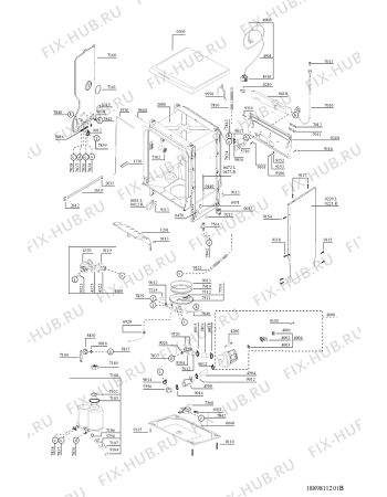 Схема №2 ADP 252 WH с изображением Модуль (плата) управления для посудомойки Whirlpool 481232058128