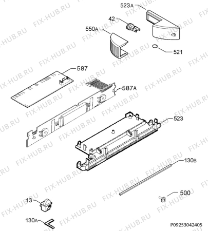 Взрыв-схема холодильника Electrolux ERN29770 - Схема узла Diffusor