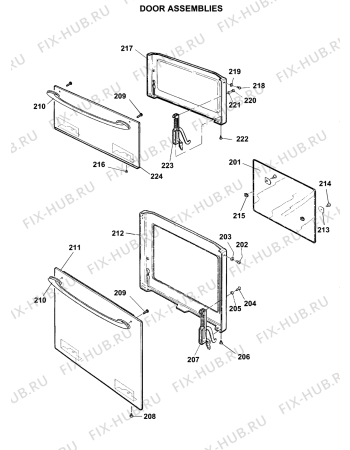 Схема №2 D120EW (F031638) с изображением Панель для духового шкафа Indesit C00224770