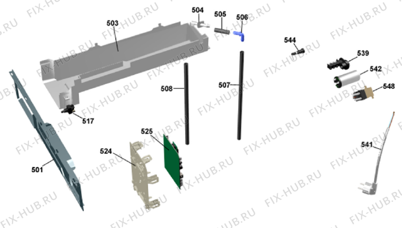 Взрыв-схема стиральной машины Gorenje D708 SF   -White (900002661, TD44ESF) - Схема узла 05