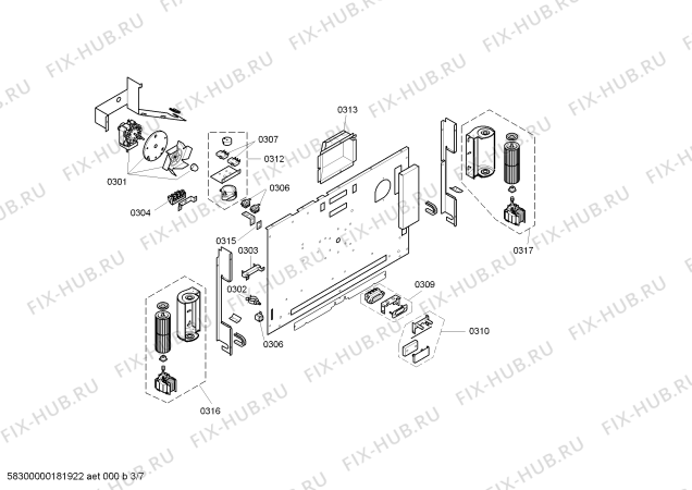 Схема №3 EB388110 с изображением Температурный ограничитель для электропечи Bosch 00751610