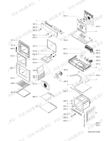 Схема №1 AKP639/IX с изображением Клавиша для духового шкафа Whirlpool 481241278822