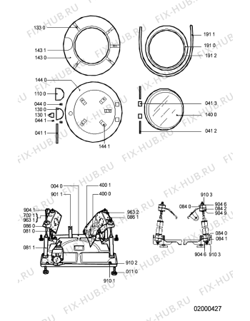Схема №3 WA 3050 с изображением Зажим для стиралки Whirlpool 481990800368
