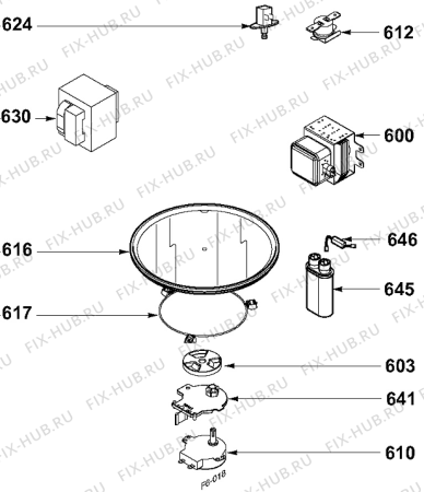 Взрыв-схема микроволновой печи Gorenje GCM131B (412258, QK6A000H) - Схема узла 06