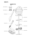 Схема №4 HP508815/702 с изображением Корпусная деталь для электрокомбайна Krups MS-8030000942