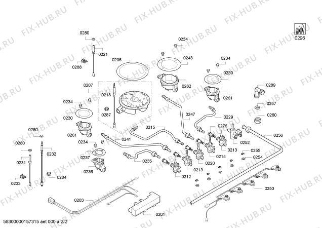 Взрыв-схема плиты (духовки) Bosch PPQ716M91V 4G+1W MS. BO T70F 2011 - Схема узла 02